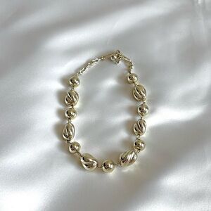 Vintage Boho Gold Tone Chunky Chain Choker Necklace~15"